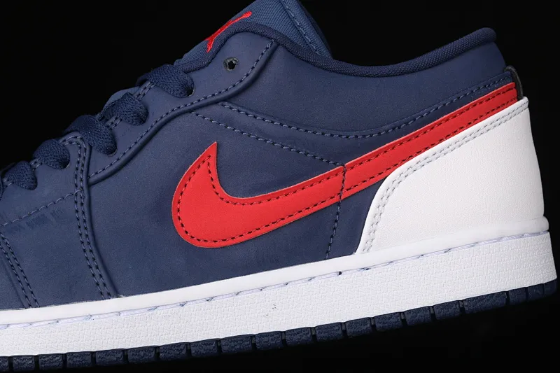 All categories Air Jordan Jordan series basketball shoes Air Jordan 1 Low G version pure original Air Jordan 1 Low AJ1 Joe 1 Patriot blue and red low-top cultural and leisure sports sneakers CZ8454-400
